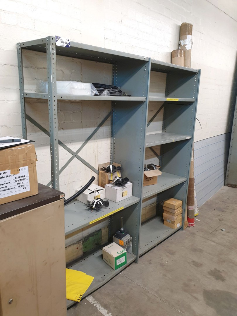 6 bays light duty storage shelving, 900x400mm