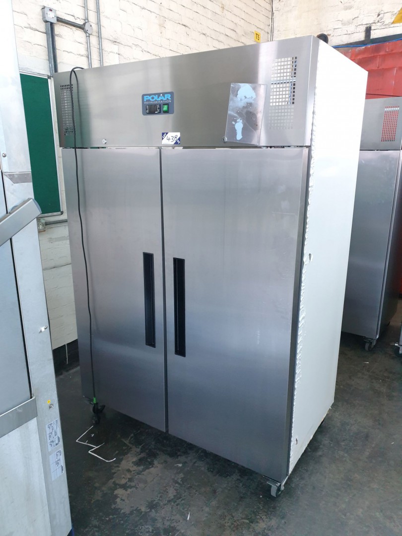 Polar model G594-02 stainless steel twin door refr...