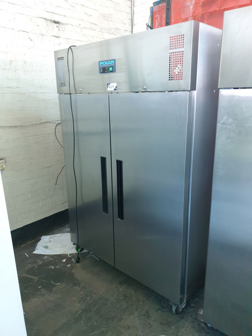 Polar model G594-02 stainless steel twin door refr...