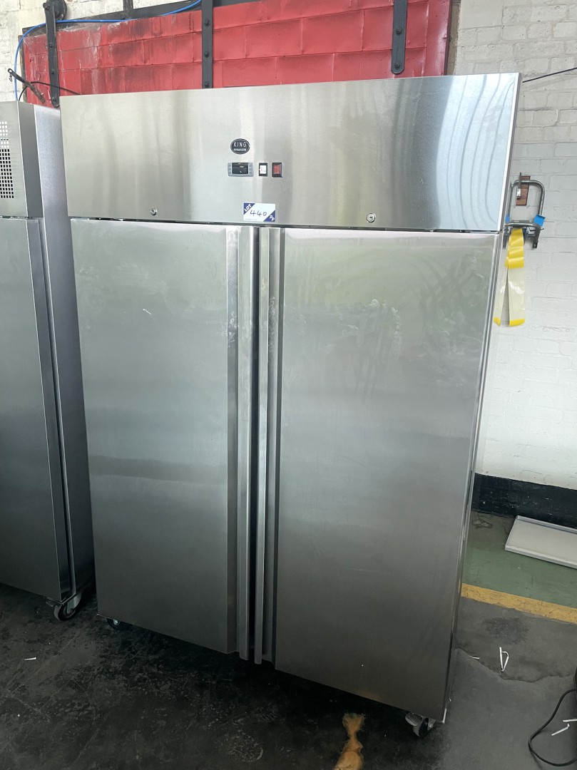 King KF1200 stainless steel twin door freezer, 240...