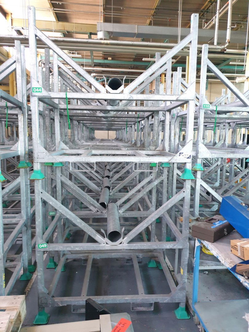 20x galvanised forkable roll transport stillages,...
