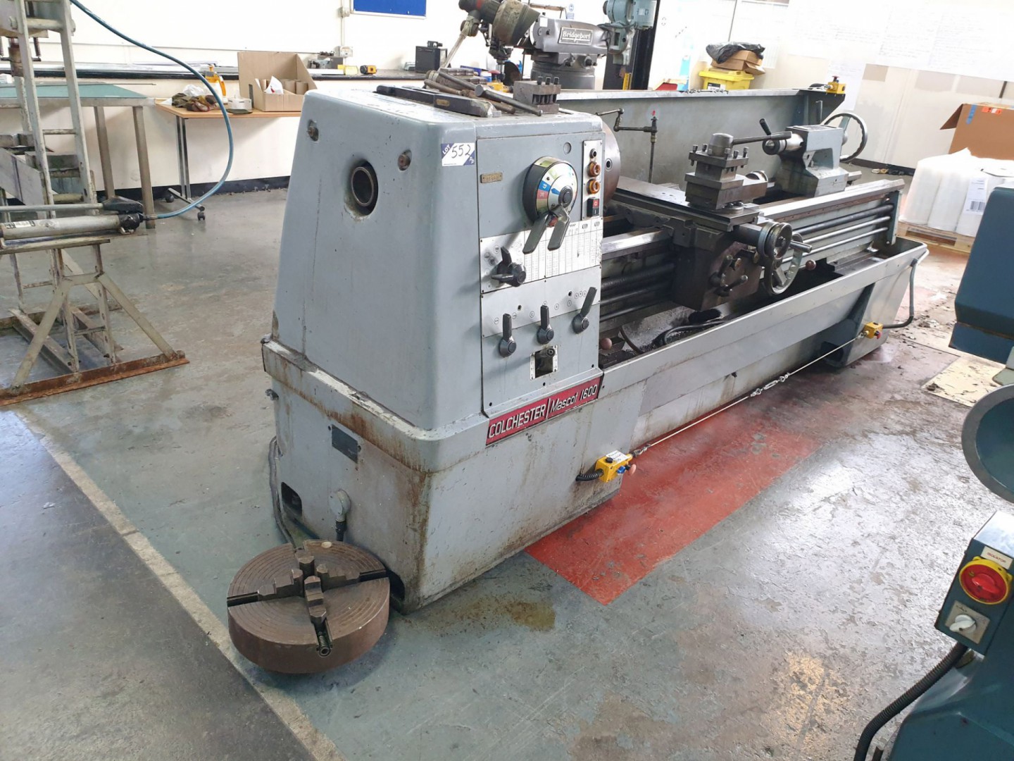 Colchester Mascot 1600 gap bed lathe, 9.5” CH x 80...