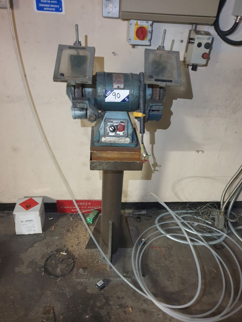 Gryphon 6" double ended grinder on stand