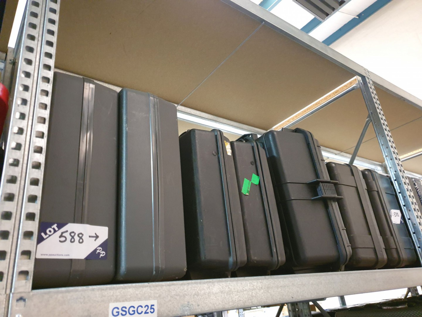 7x various grey & black carry cases
