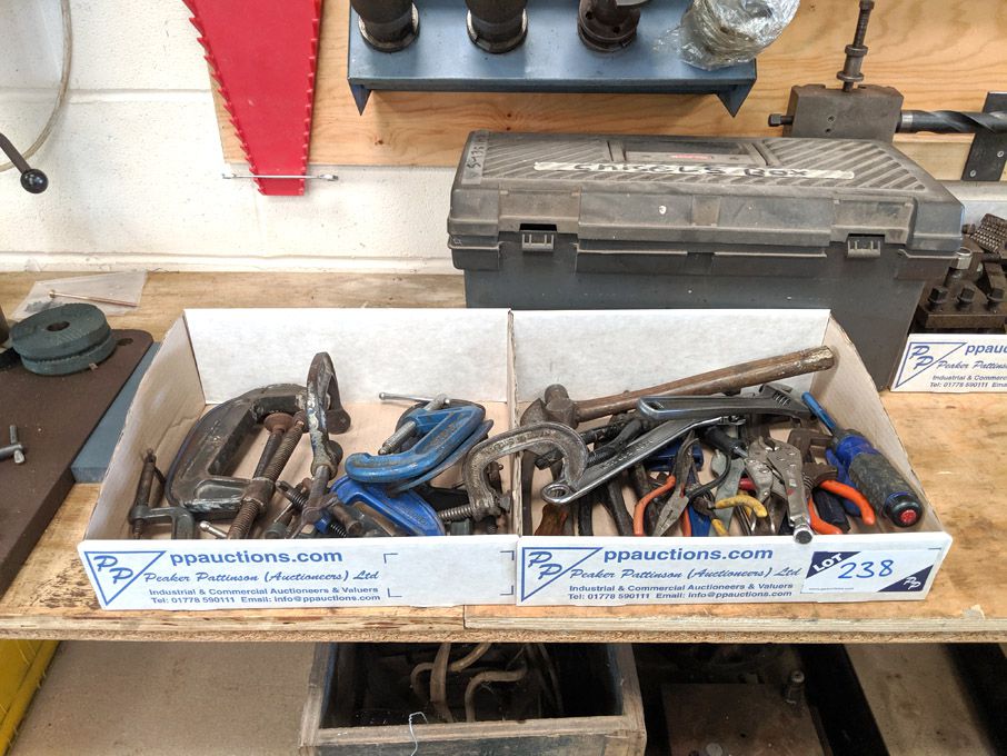 Qty various manual tools inc: adjustable spanners,...
