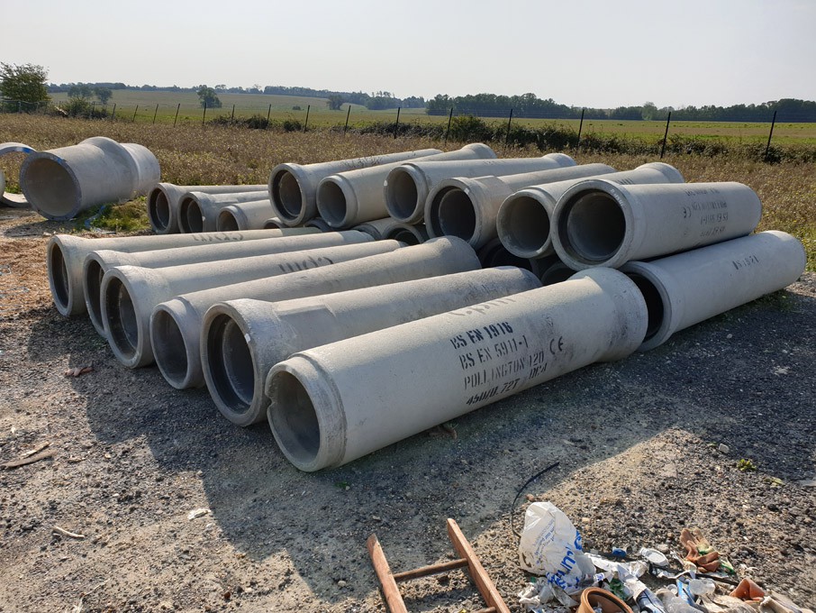 23x CPM 450x2500mm concrete pipes