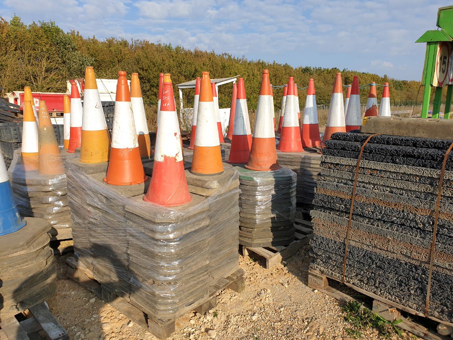 Qty various traffic cones on 8 pallets