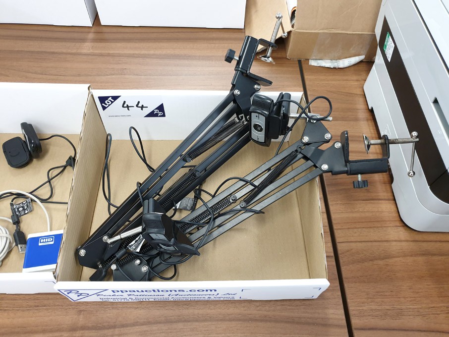 2x Logitech arm mounted cameras