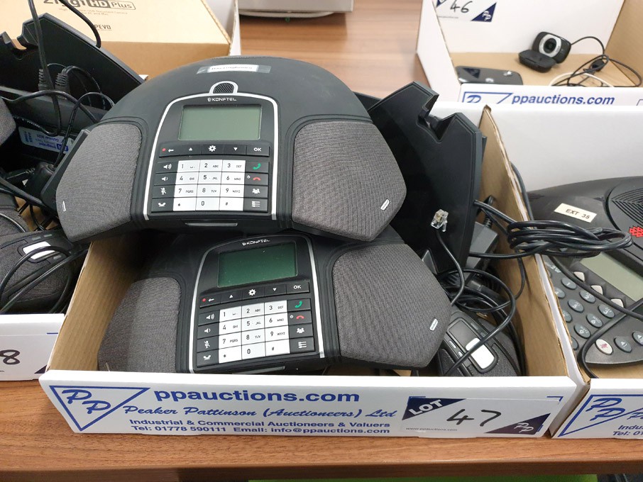 2x Konftel 300WX cordless conference phone with ex...