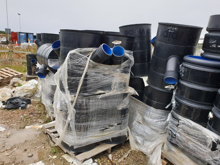 Qty Polypipe 500x150mm 45 deg junction units