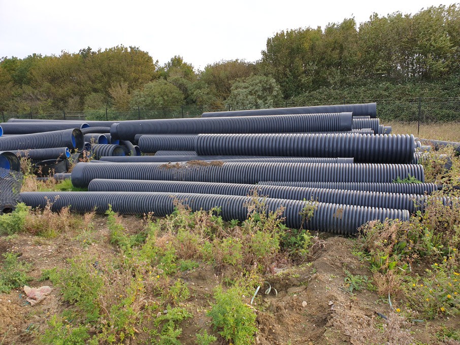 Large Qty Polypipe drainage pipe from 90-600mm