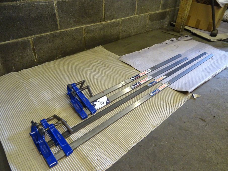 4x Record A-clamps, 1000mm & 1500mm