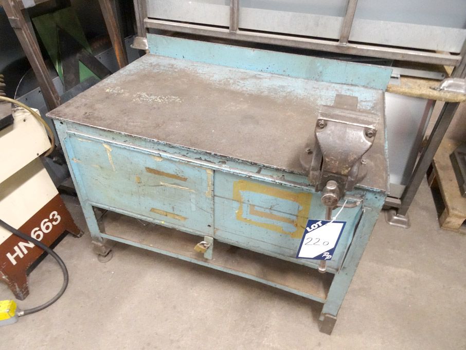 1250x760mm metal work bench with Woden 190/8A benc...