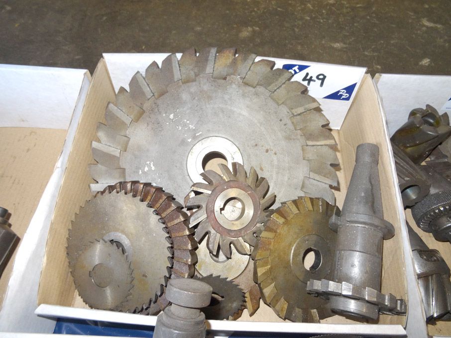 Qty HSS side & face milling cutters to 12" approx