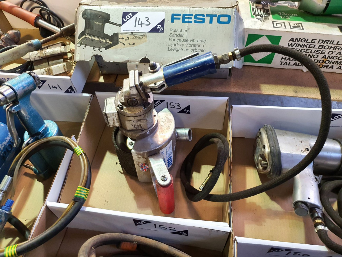 Seco Band-It pneumatic hand held polisher