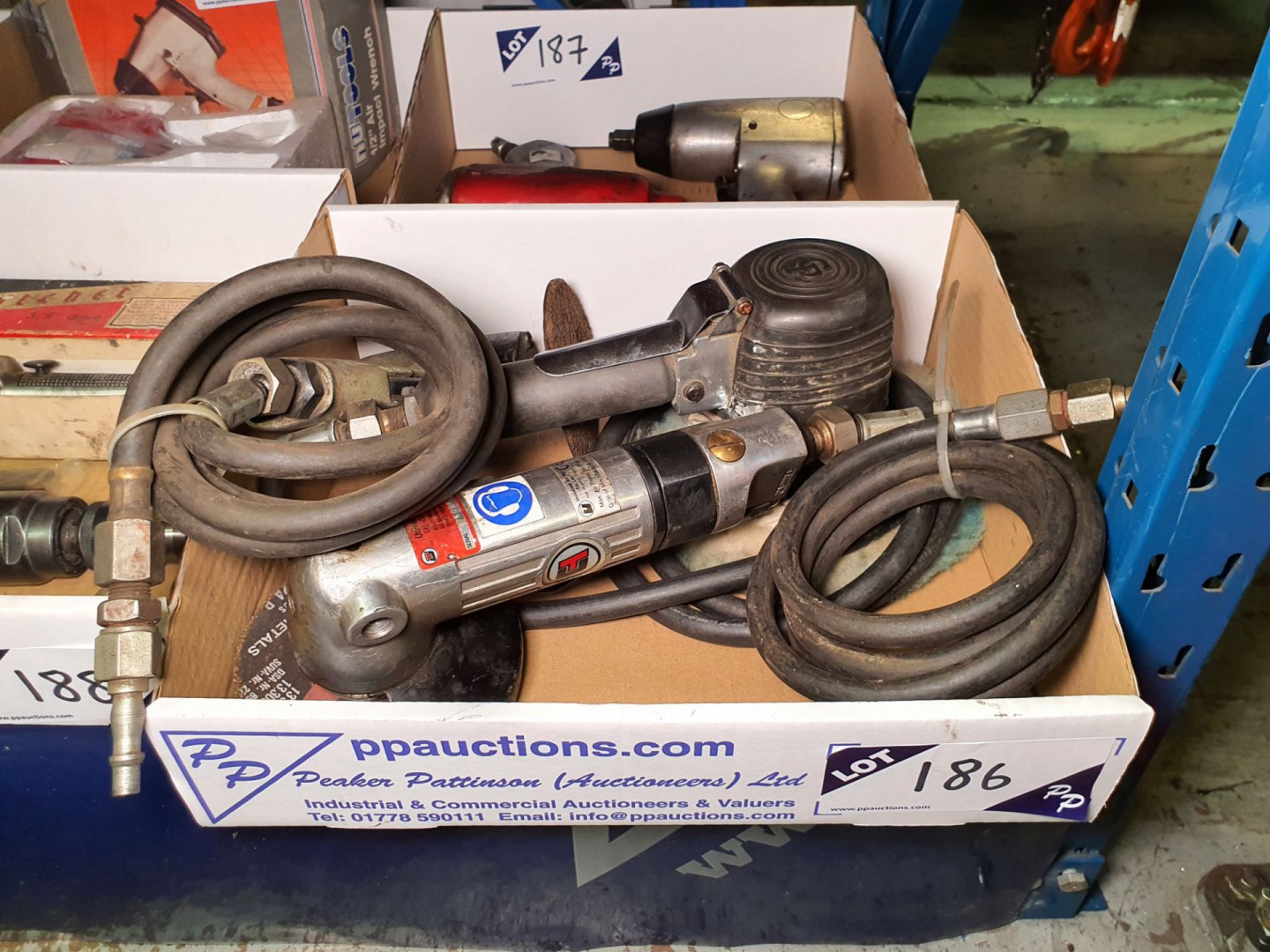 3x Universal etc pneumatic grinders, polisher