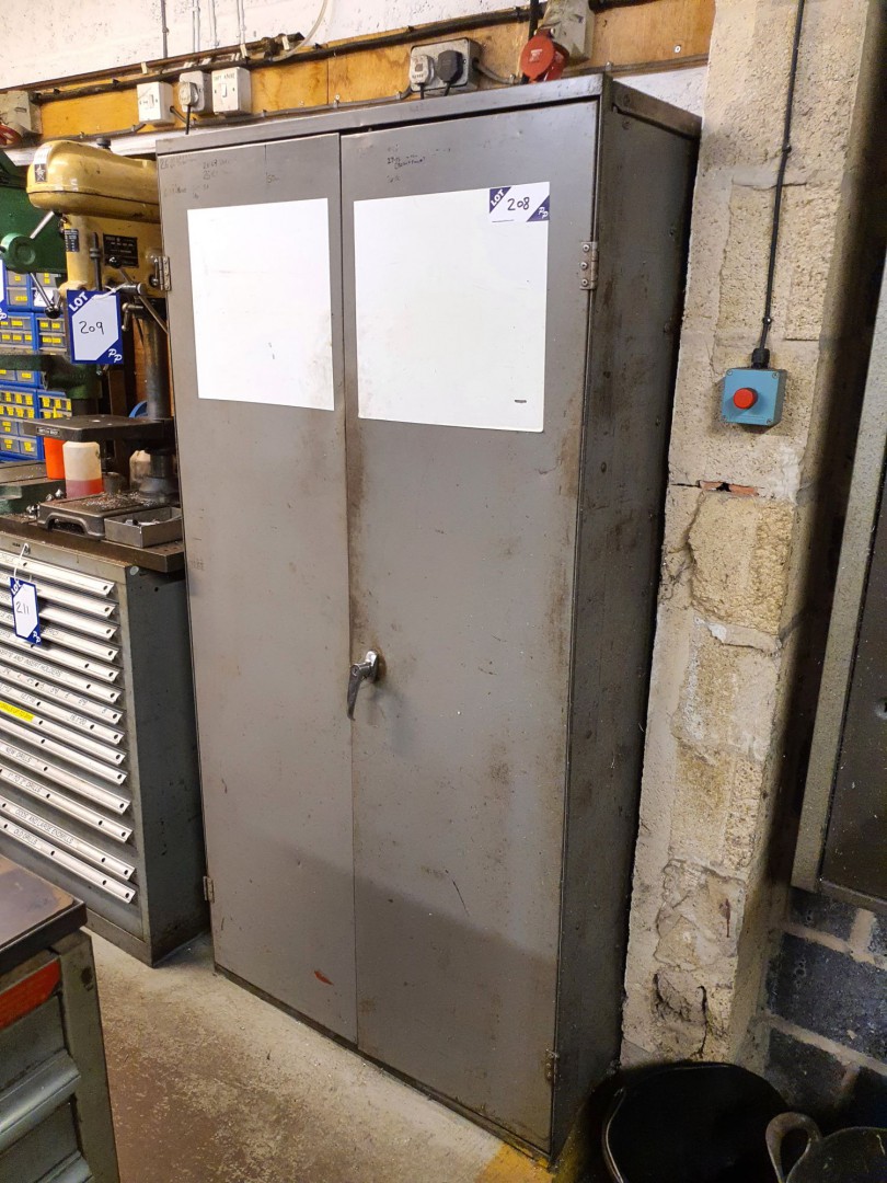Metal 2 door storage cupboard, 900x500x1800mm appr...