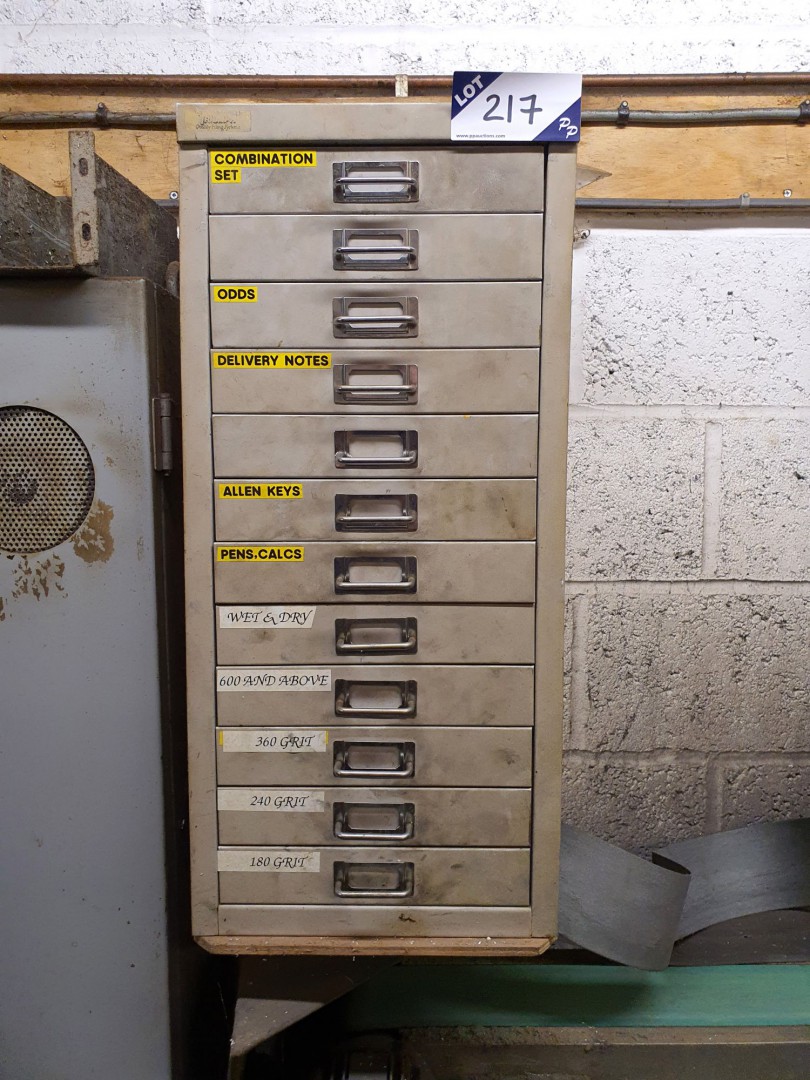 Triumph 12 drawer metal storage cabinet