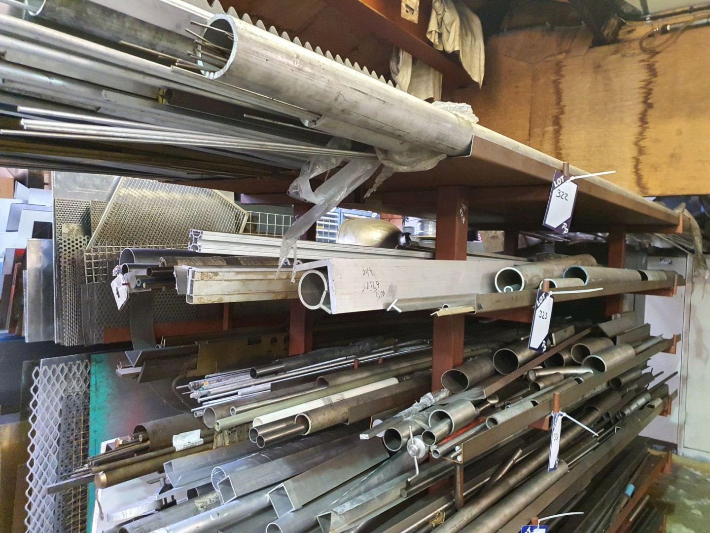 Qty various steel, brass, copper & aluminium bars,...
