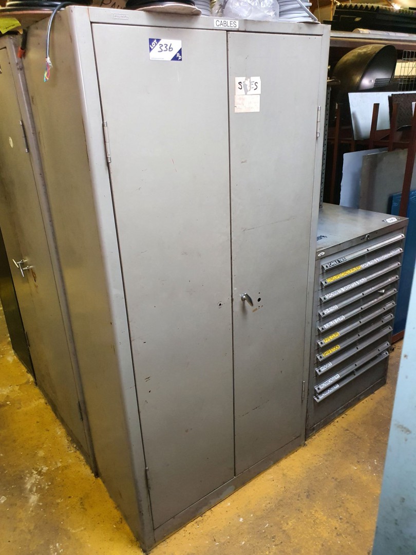 Triumph 2 door metal storage cupboard, 900x450x180...