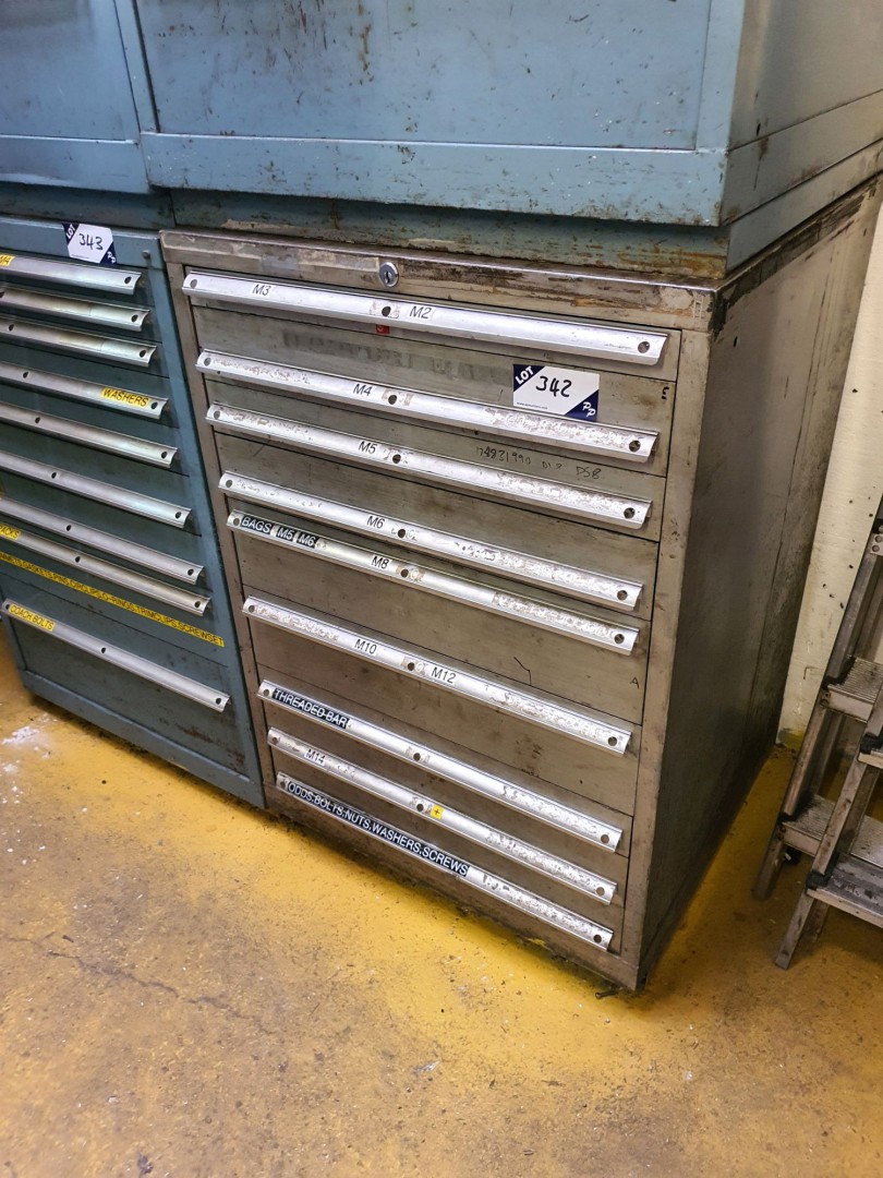 Similar cabinet with contents inc: various nuts &...