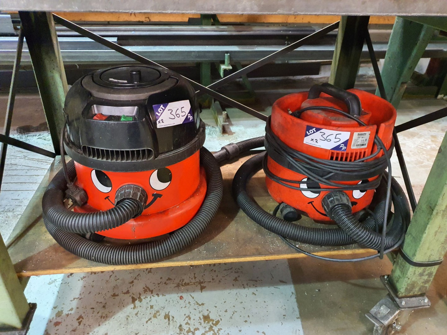 2x Numatic Henry vacuum cleaners, 240v