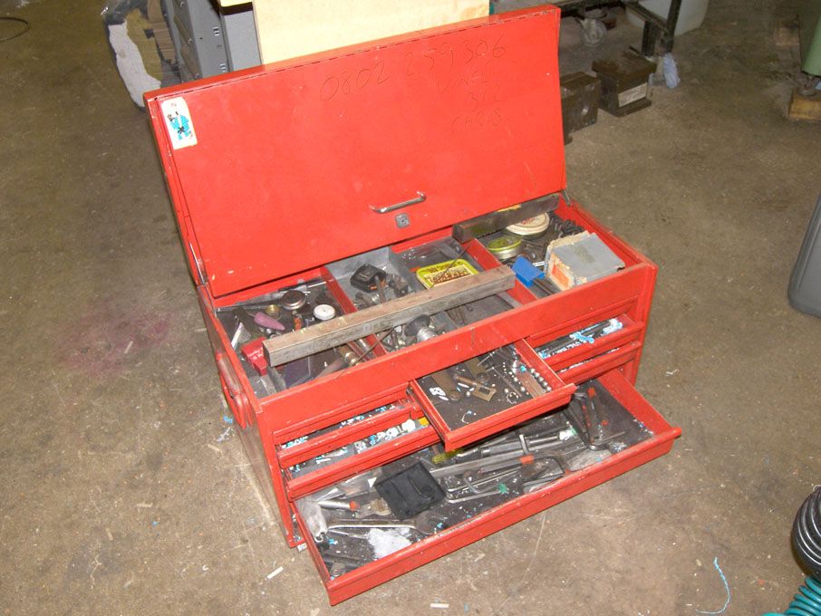 Multidrawer toolbox with contents  inc: Allen keys...