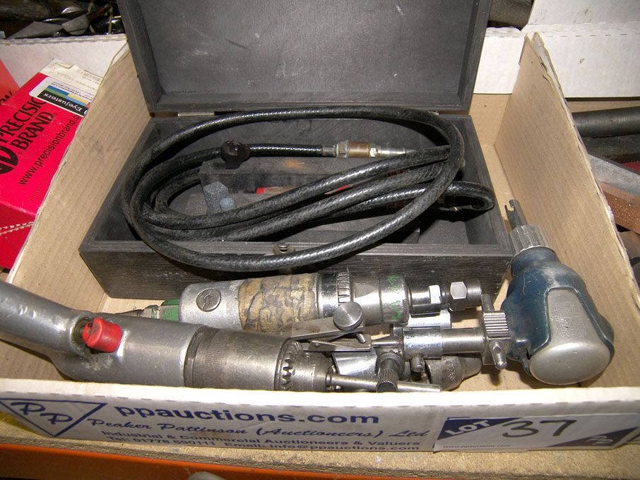 Qty pneumatic drills & Desoutter collet grinder