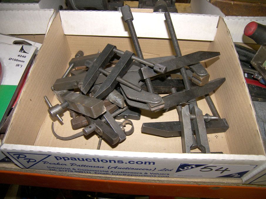 Qty various toolmakers clamps as lotted