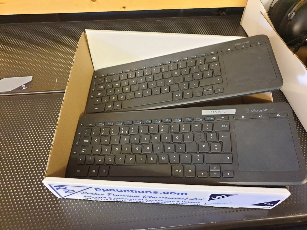 2x Microsoft wireless keyboards with touch pad