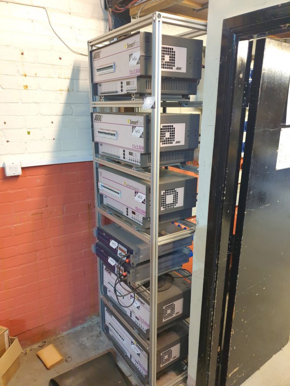 2x aluminium storage racks, 700x2070x350mm & 700x1...