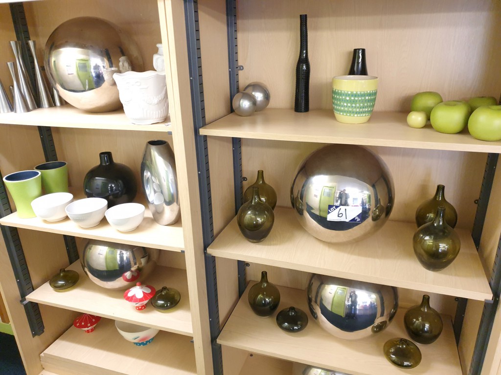 Large Qty various ornaments, vases, bowls, plates...