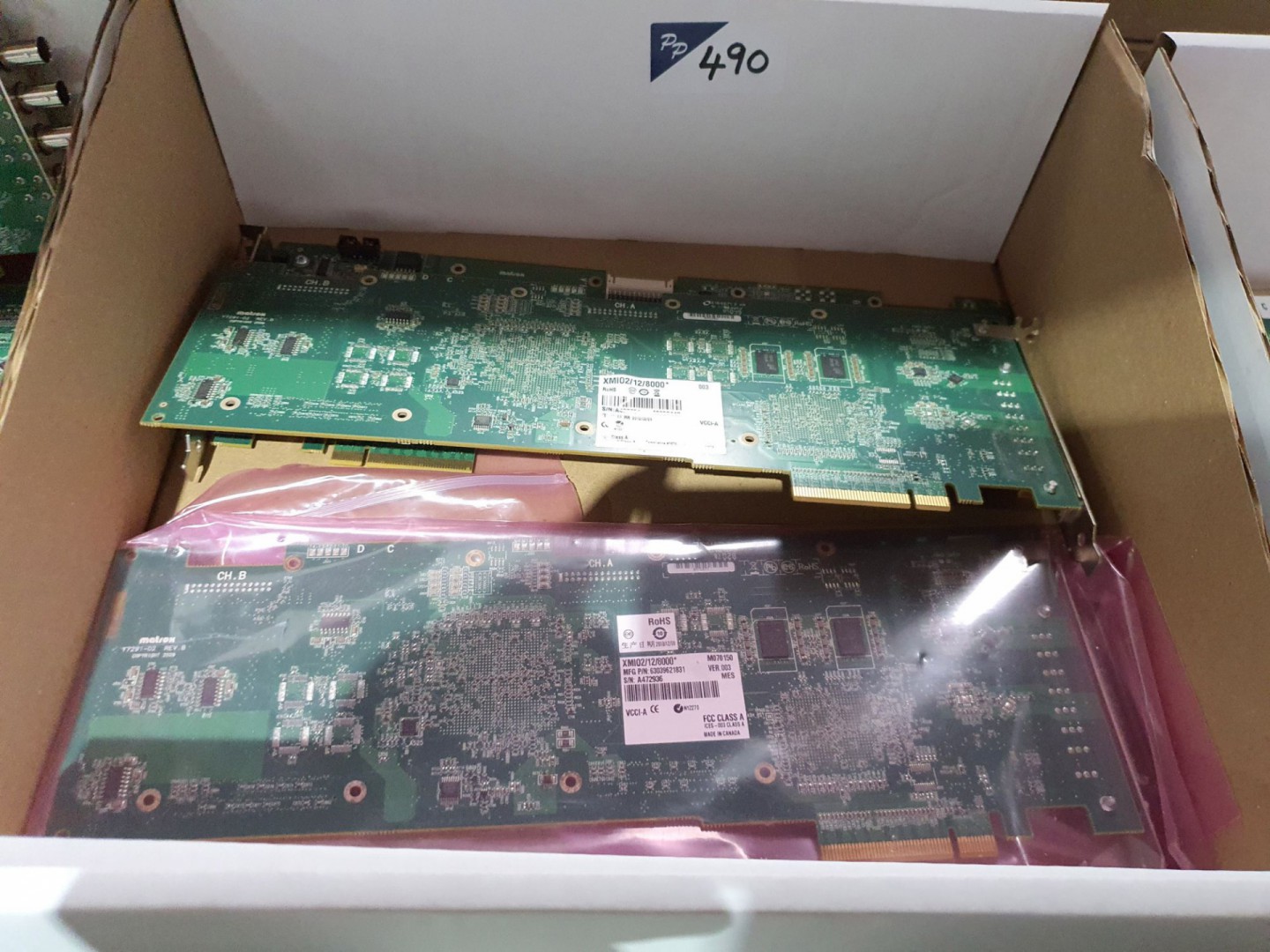 3x Matrox XM102/12/8000 module cards