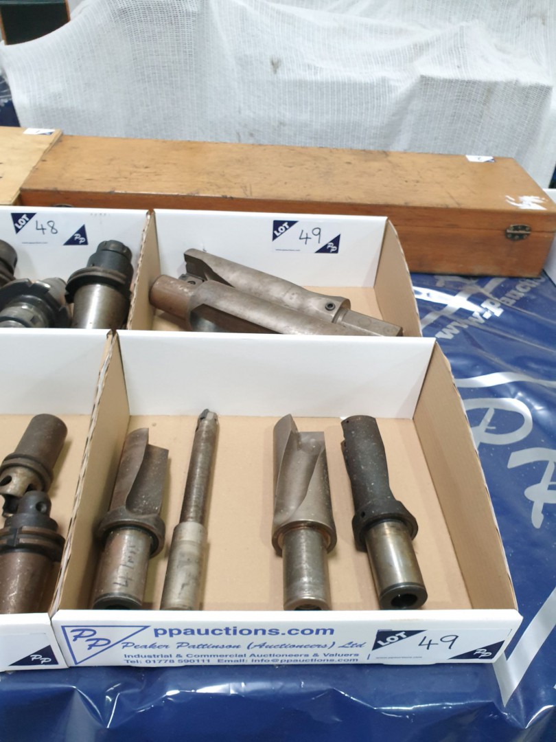 6x various tipped turning tools in 2 boxes - Lot l...