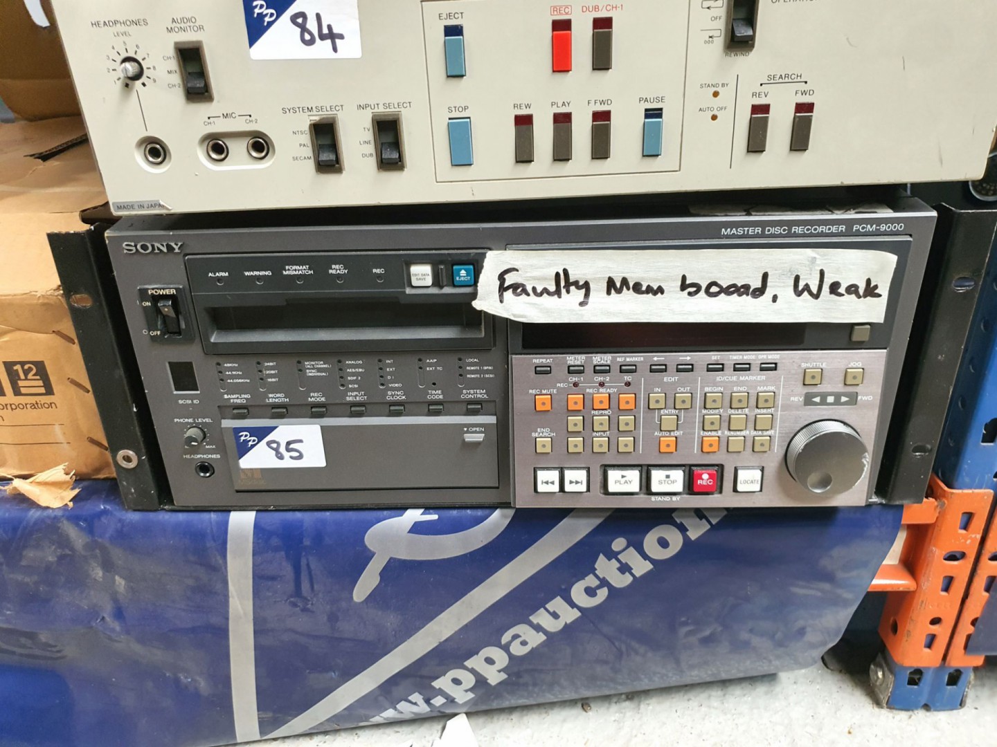 Sony PCM-9000 master disc recorder (spares or repa...
