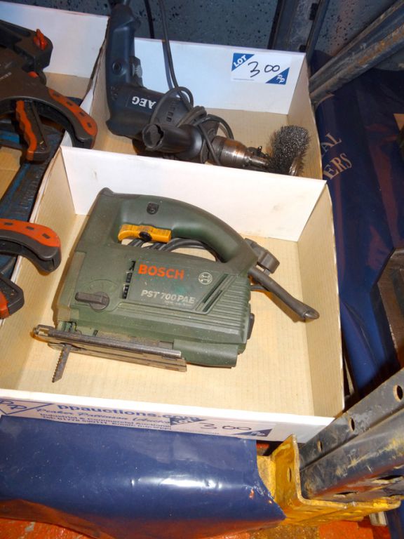 Bosch PST700PAE jig saw, 240V & AEG 240V drill wit...