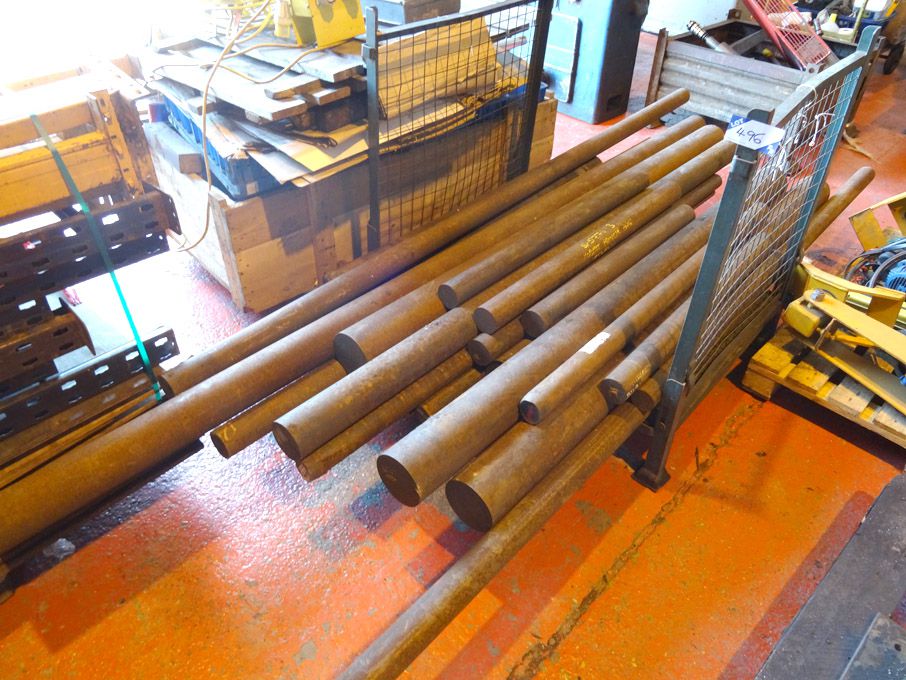 Qty steel round bars to 140mm dia x 3000mm long -...