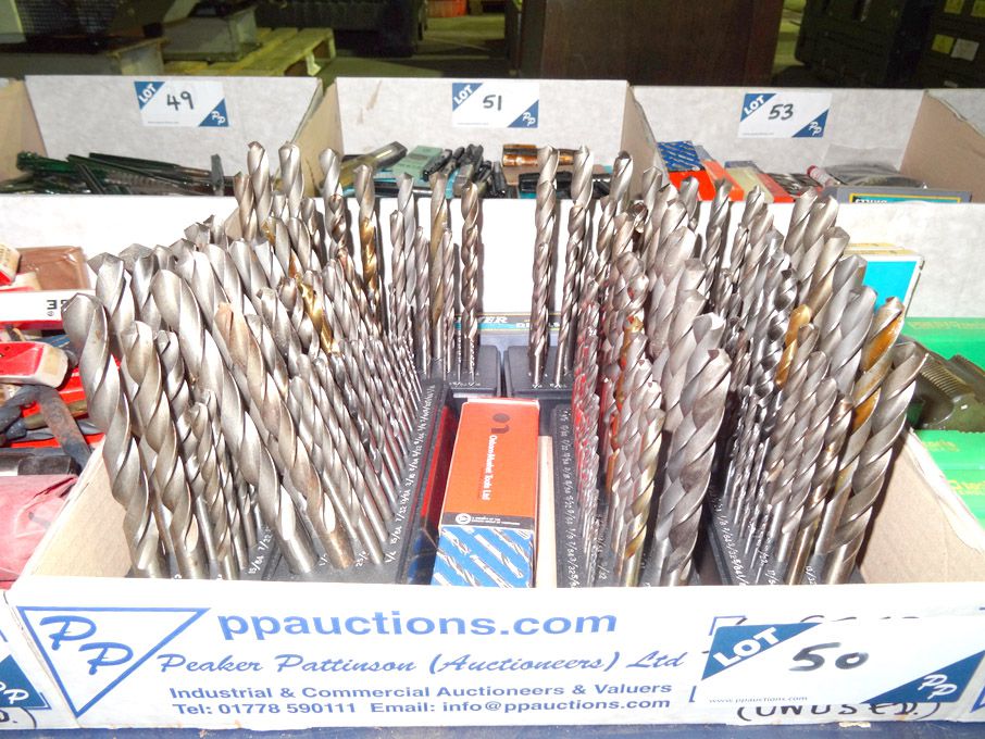 6x straight shank drill sets in stands, 1/16" to 1...