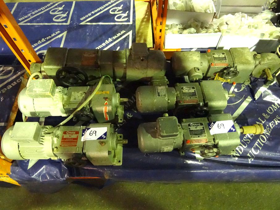 6x H-Drive gearboxes, 1400rpm, 4-V30M, 13-117 rati...