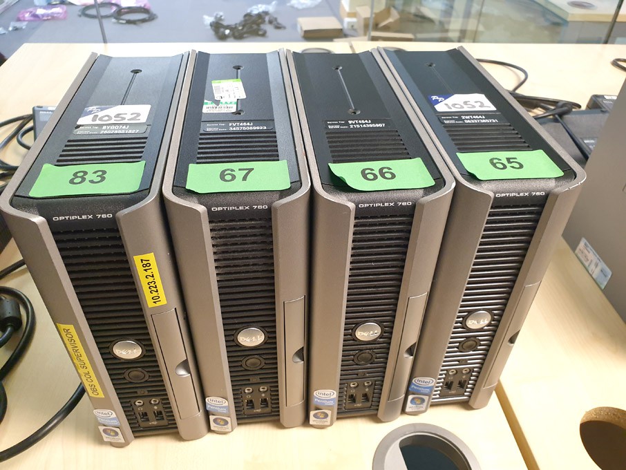 4x Dell OptiPlex 760 desktop PC's (no external PSU...