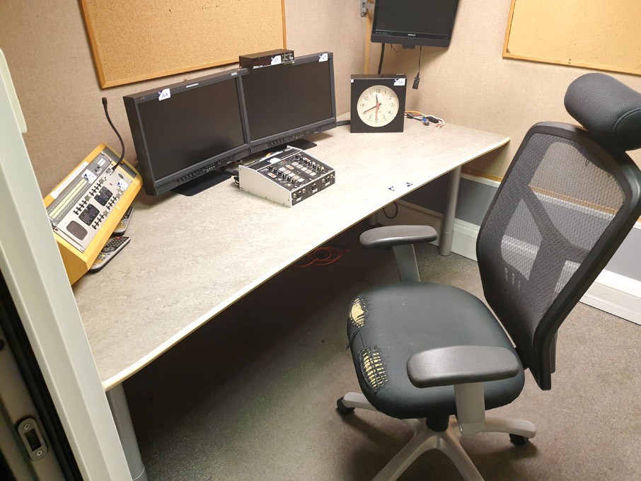 2100x830mm Custom Consoles curved desk