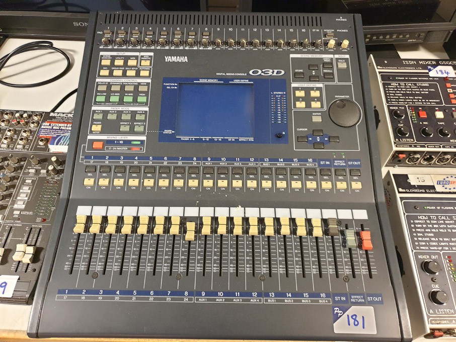 Yamaha 03D digital mixing console, 16 channel