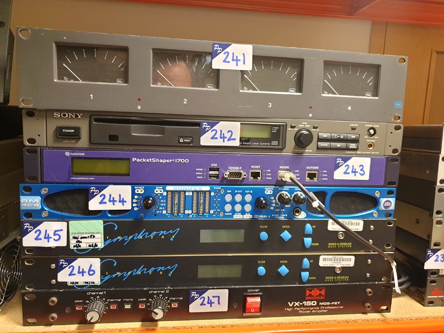 TSL 4 channel audio monitoring panel