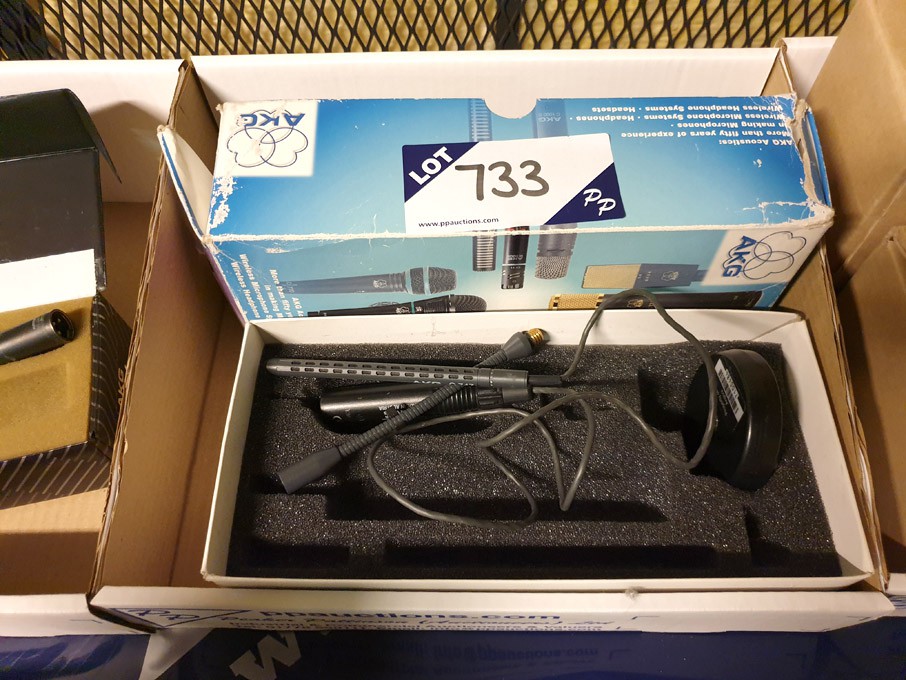 AKG 747 condenser microphone, Phantom power adapte...