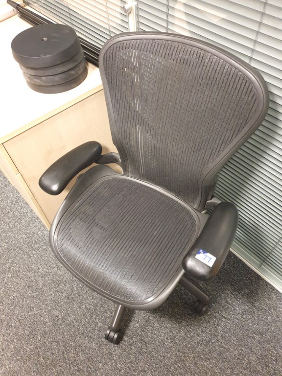 Herman Millar black studio chair