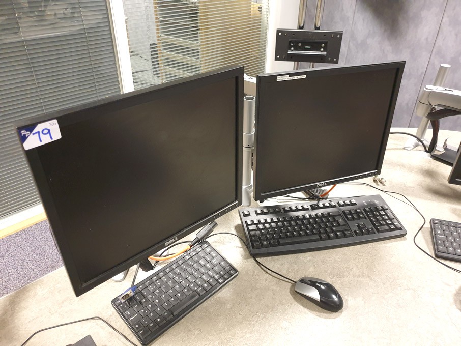 6x various Dell monitors