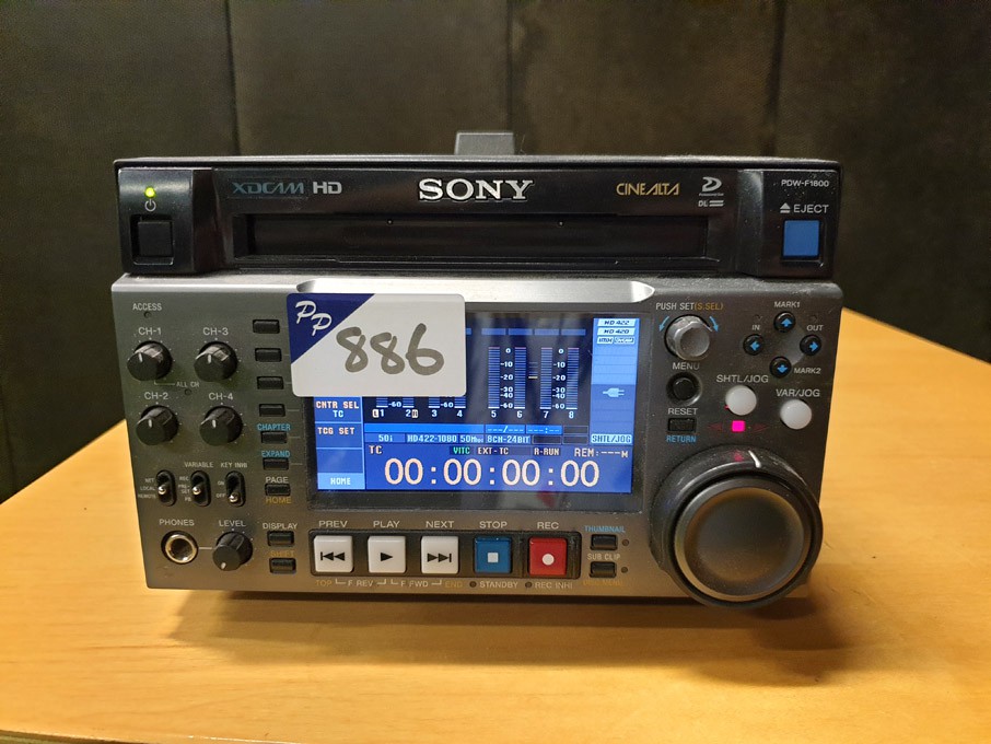 Sony PDW-F1600 XDCAM HD422 professional disc recor...