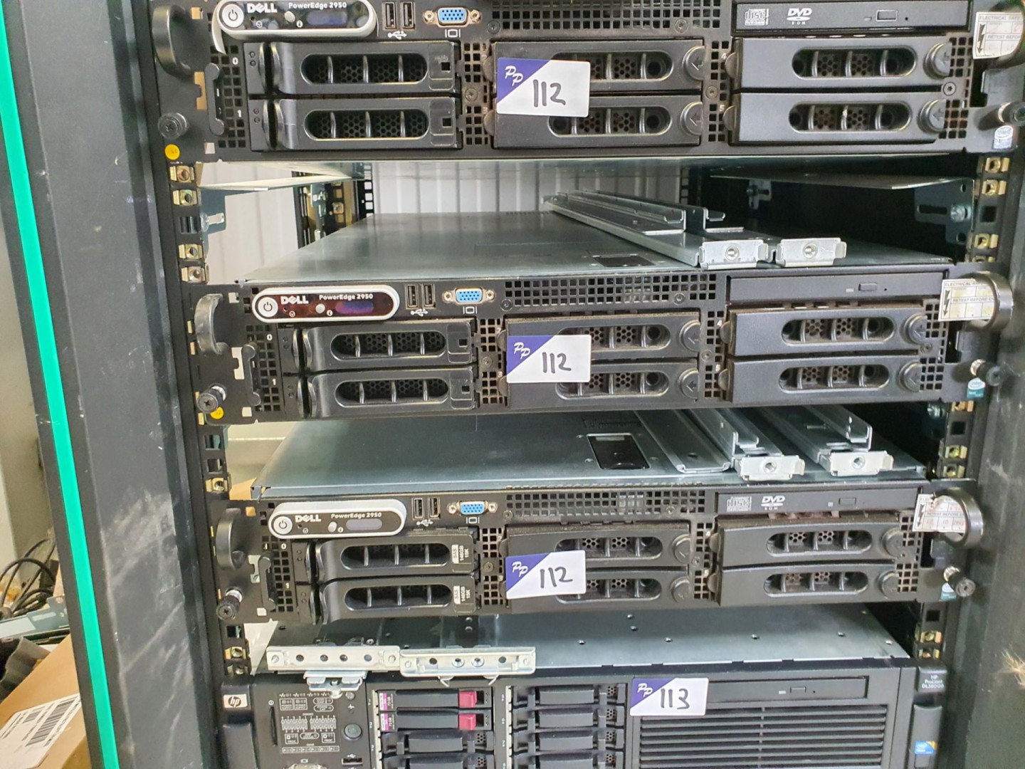 3x Dell PowerEdge 2950 Intel Xeon rack type server...