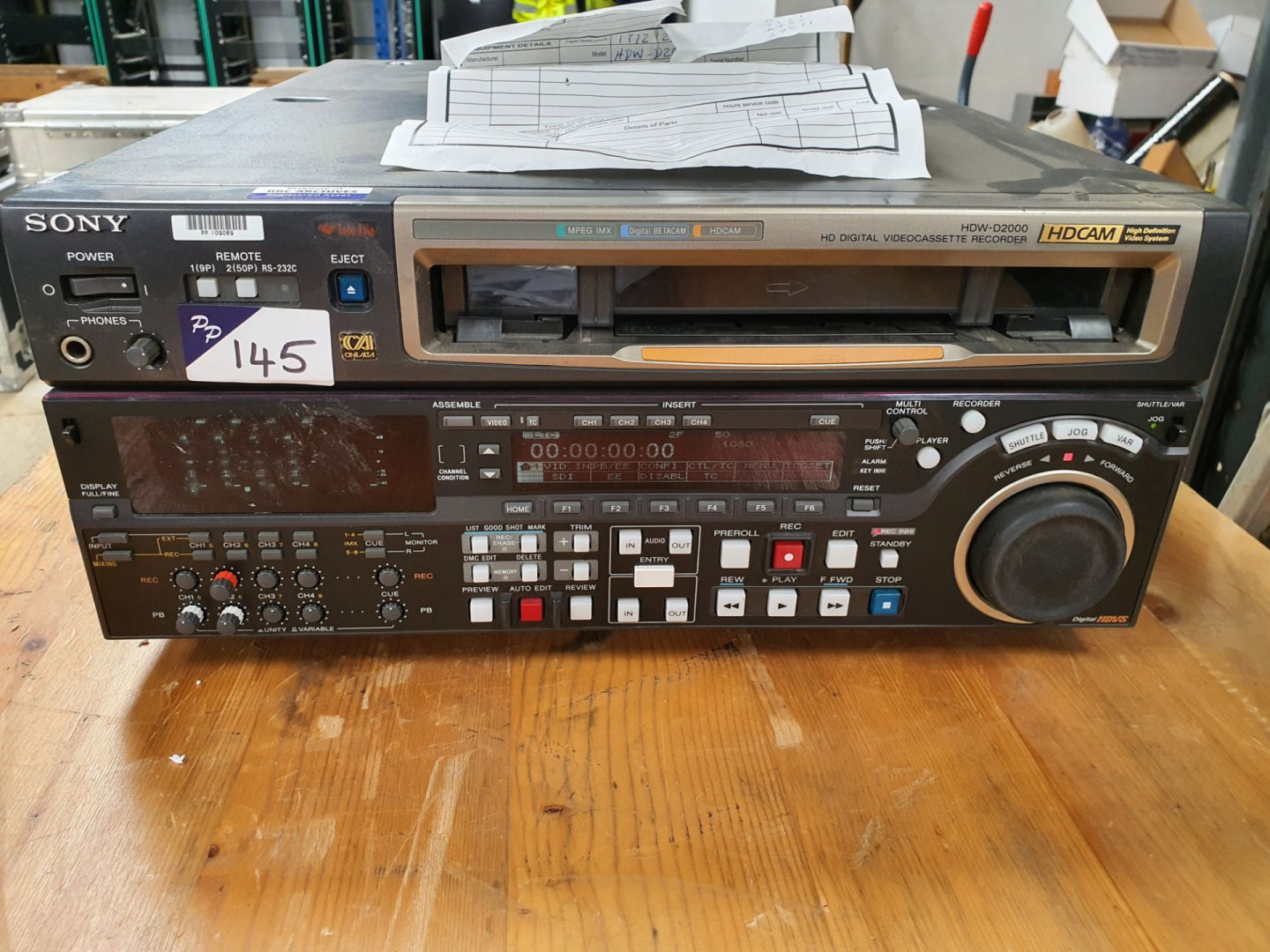 Sony HDW-D2000 HD digital video cassette recorder,...