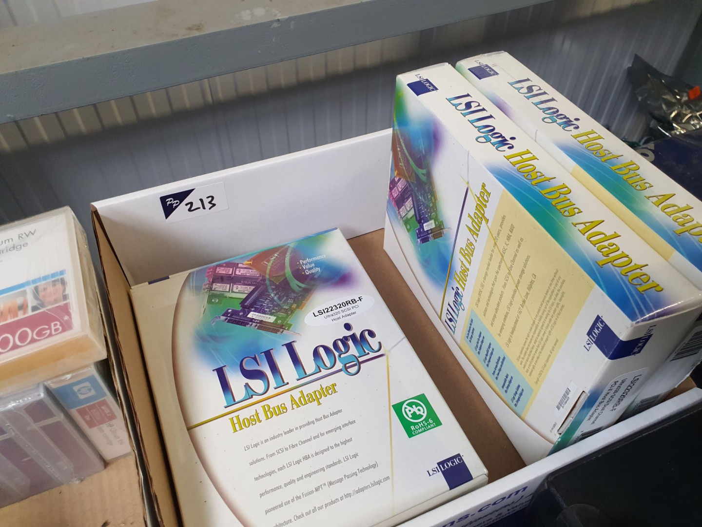 3x LSI Logistic 22320RB-F host bus adapters (boxed...